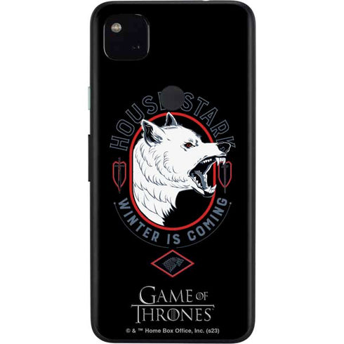 Game of Thrones: House Stark Direwolf Google Pixel 4a Skin